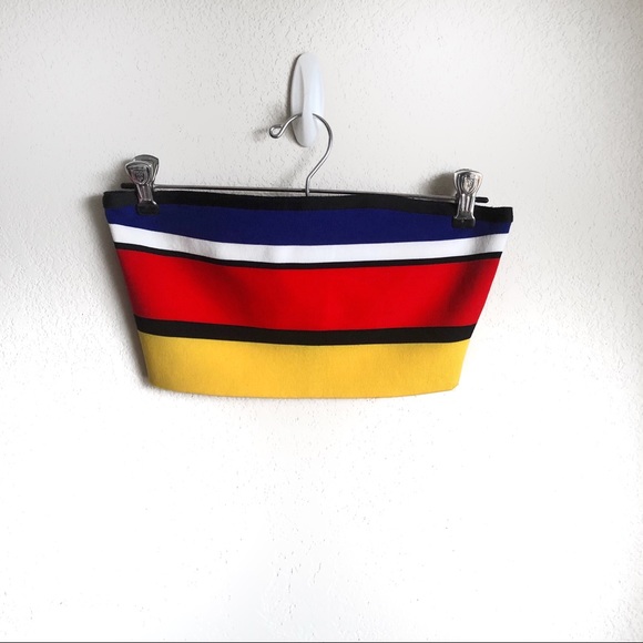 NWOT Striped strapless bodycon 2 piece dress - Picture 4 of 8